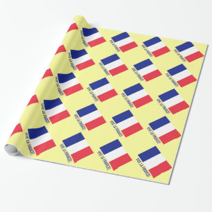 French flag wrapping paper   Vive la France!