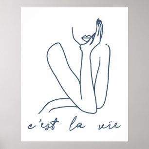 French Flair: C'est la Vie Poster