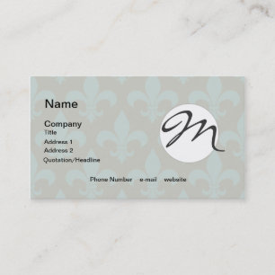 French Fleur de lis Pattern  Business Card