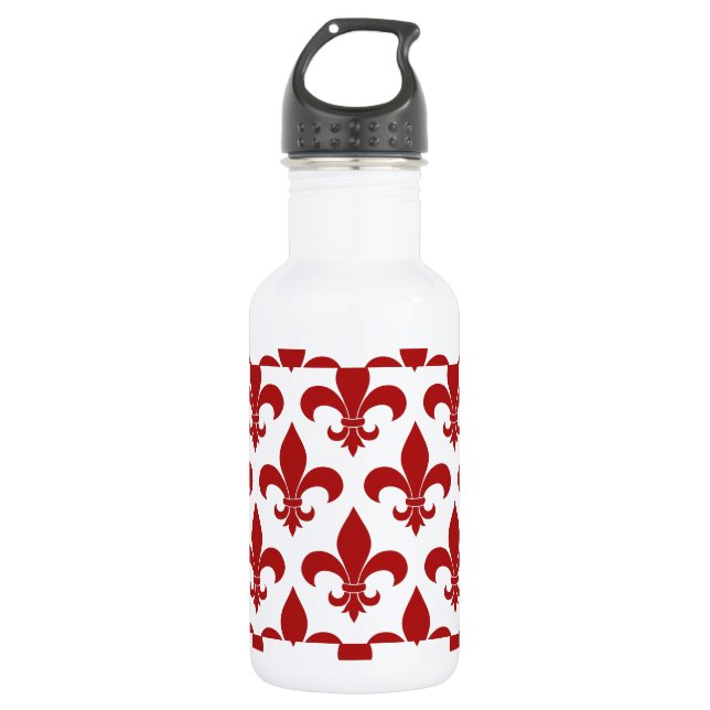 French Fleur de lis Pattern Classic 532 Ml Water Bottle (Front)
