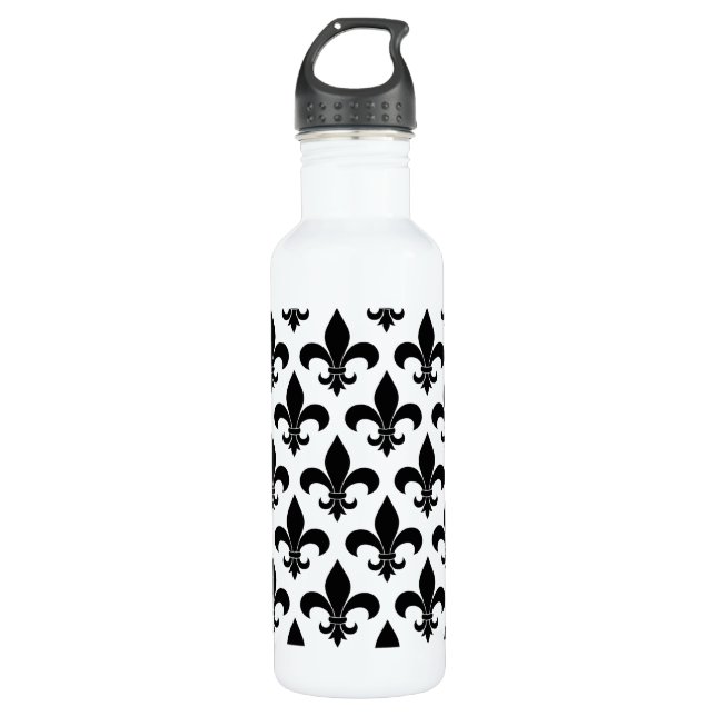 French Fleur de lis Pattern Classic 710 Ml Water Bottle (Front)