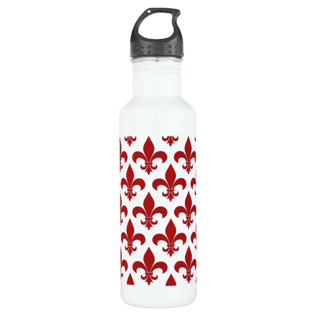 French Fleur de lis Pattern Classic 710 Ml Water Bottle (Front)