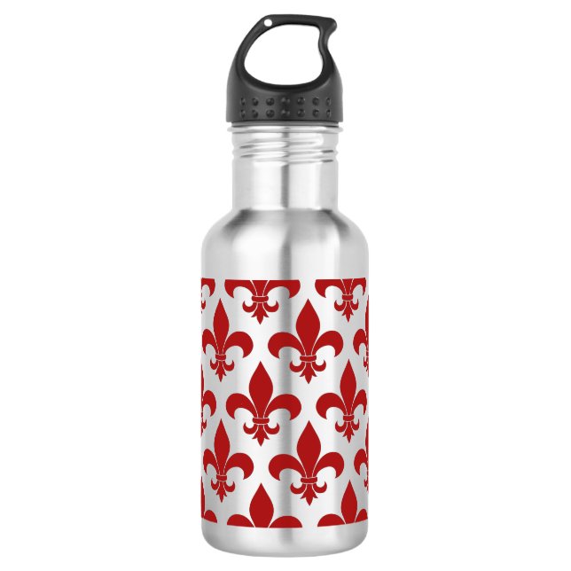 French Fleur de lis Pattern Classic 710 Ml Water Bottle (Front)