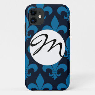 French Fleur de lis Pattern Classic iPhone 11 Case