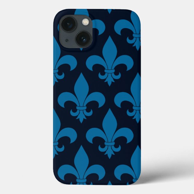 French Fleur de lis Pattern Classic Case-Mate iPhone Case (Back)
