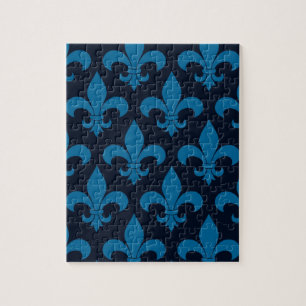 French Fleur de lis Pattern Classic Jigsaw Puzzle