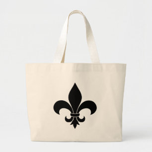 French Fleur de lis Pattern Classic Large Tote Bag