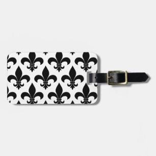 French Fleur de lis Pattern Classic Luggage Tag
