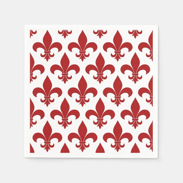 French Fleur de lis Pattern Classic Napkin (Front)