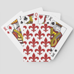 French Fleur de lis Pattern Classic Playing Cards