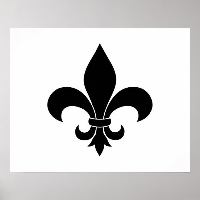 French Fleur de lis Pattern Classic Poster (Front)