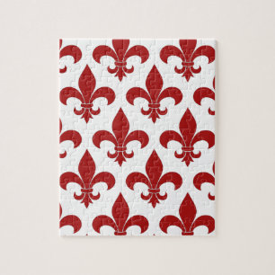 French Fleur de lis Pattern Jigsaw Puzzle
