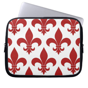 French Fleur de lis Pattern  Laptop Sleeve