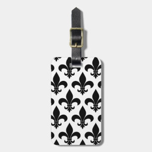 French Fleur de lis Pattern Luggage Tag