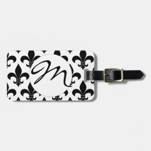 French Fleur de lis Pattern Luggage Tag