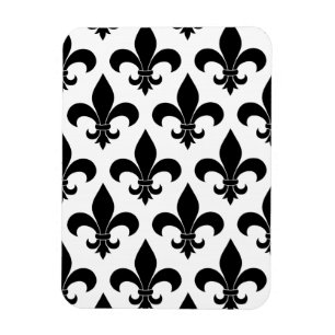 French fleur de lis Pattern Parisian Design Magnet
