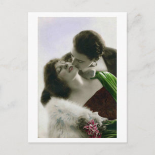 French Flirt - Romantic Love Postcard