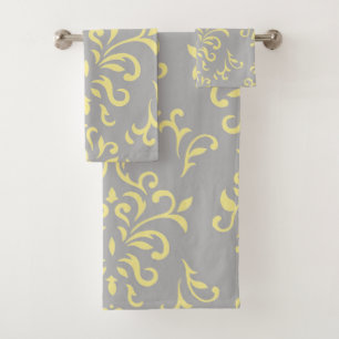 French Floral Bath Towel Set