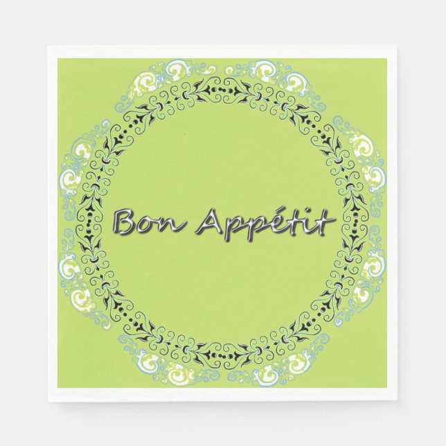 FRENCH-FLORAL-FRESH--NAPKIN-DECOR NAPKIN (Front)