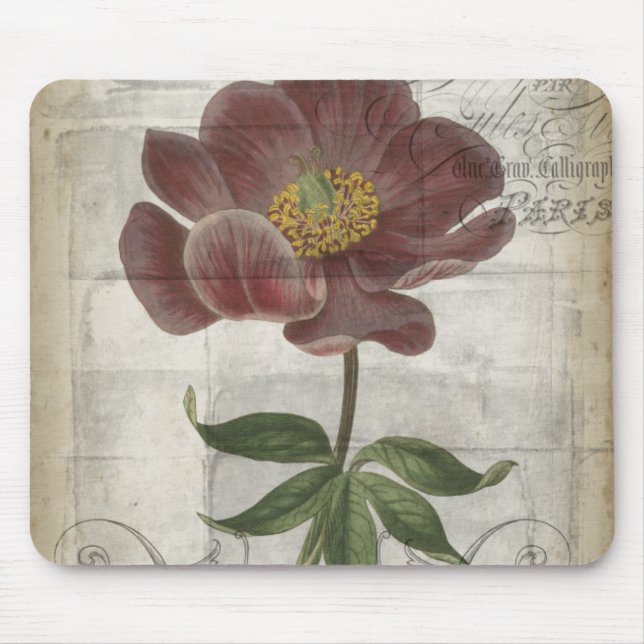 French Floral I Mouse Mat (Front)