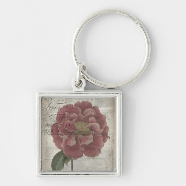 French Floral III Key Ring (Front)