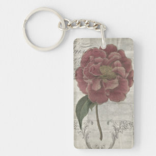 French Floral III Key Ring