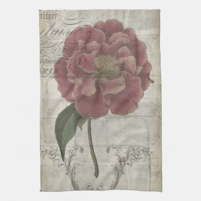 French Floral III Tea Towel (Vertical)