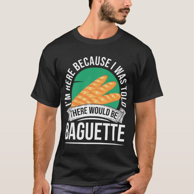 French Food Baguette T-Shirt (Front)