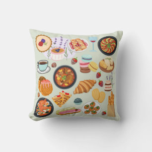French Food Cushion