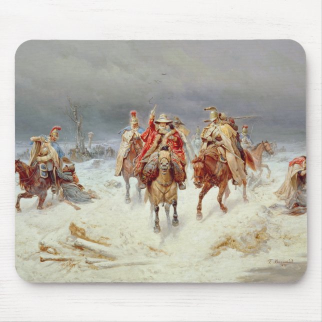 French Forces Crossing the River Berezina Mouse Mat (Front)