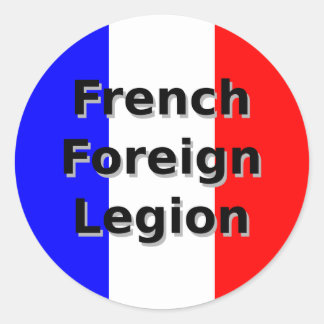 French Foreign Legion Classic Round Sticker