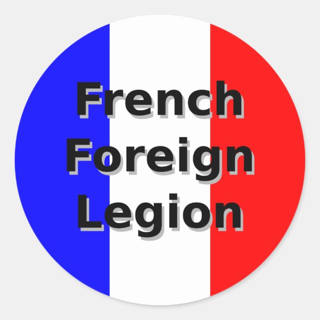 French Foreign Legion Classic Round Sticker (Front)