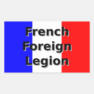 French Foreign Legion Rectangular Sticker