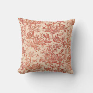 French Four Parts of the World pattern Cushion