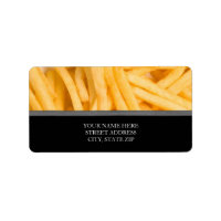 French Fries Address Labels