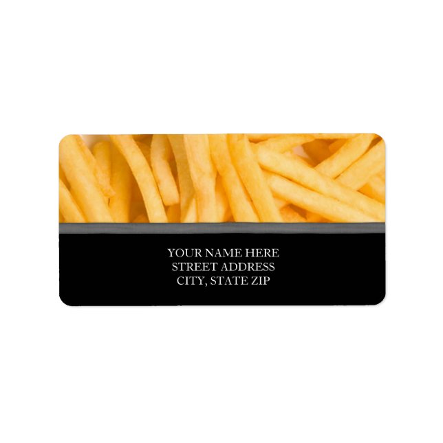 French Fries Address Labels (Front)