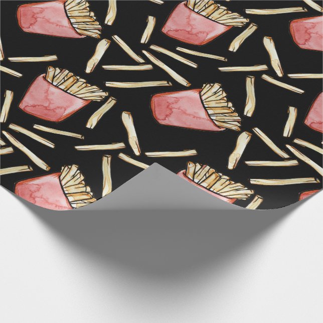 French Fries are awesome Wrapping Paper (Corner)