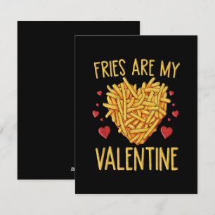 French Fries Are My Valentine Holiday Card