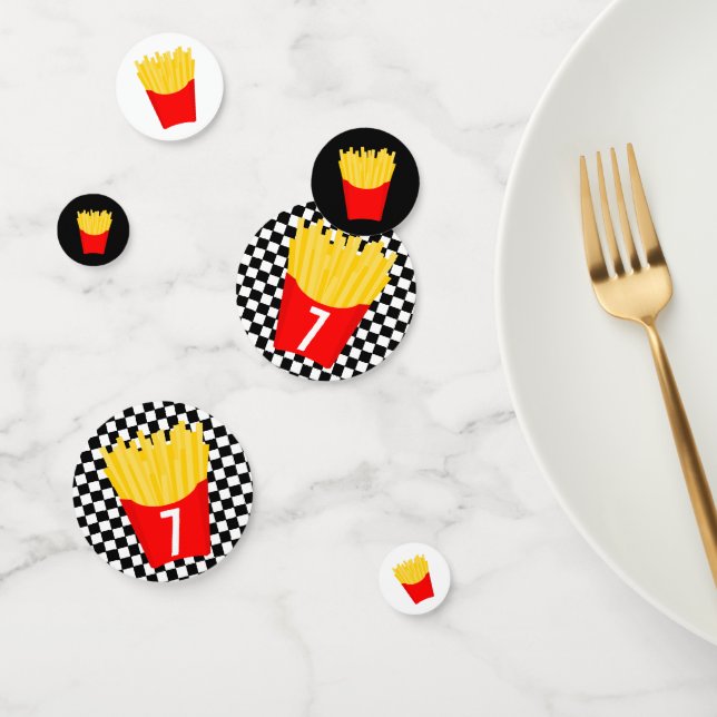 French Fries Birthday Confetti (Group)