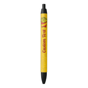 French Fries Black Ink Pen