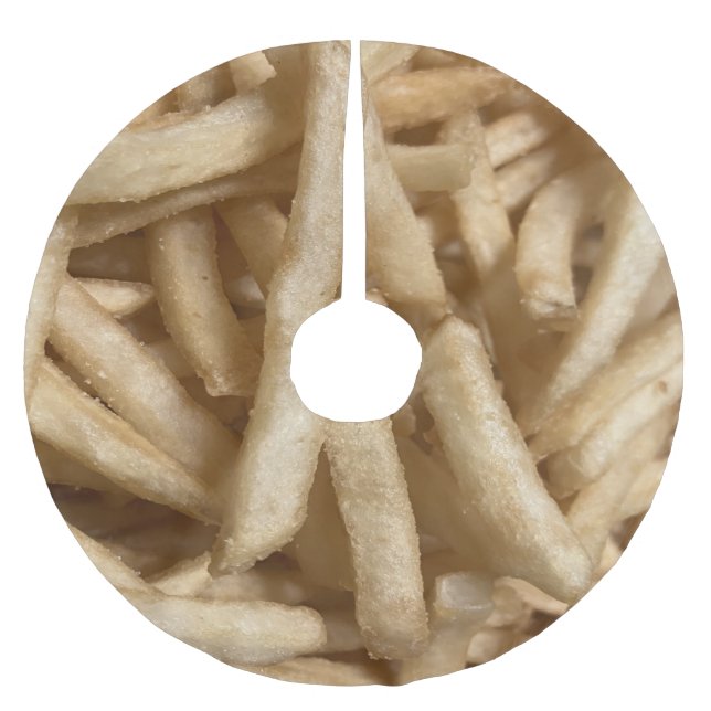 French Fries Brushed Polyester Tree Skirt (Front)