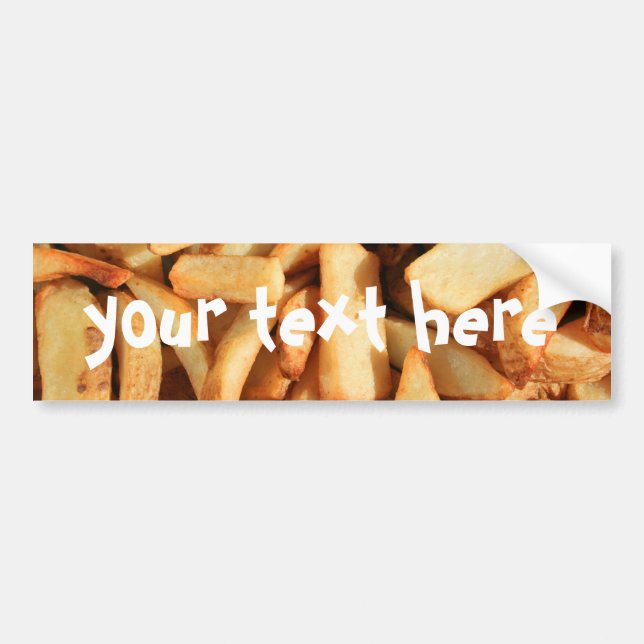 French Fries bumper sticker (Front)