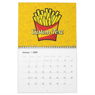 French Fries Calendar