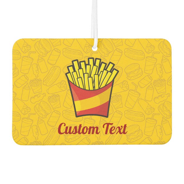 French Fries Car Air Freshener (Front)