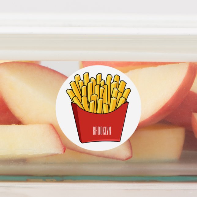 French fries cartoon illustration (Affixed)