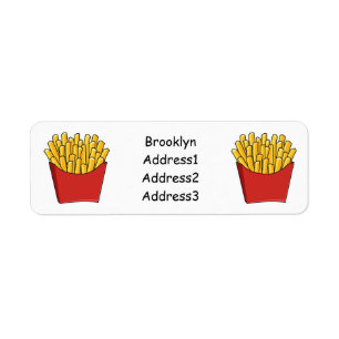 French fries cartoon illustration