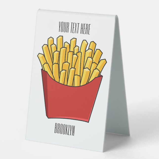French fries cartoon illustration (Front)