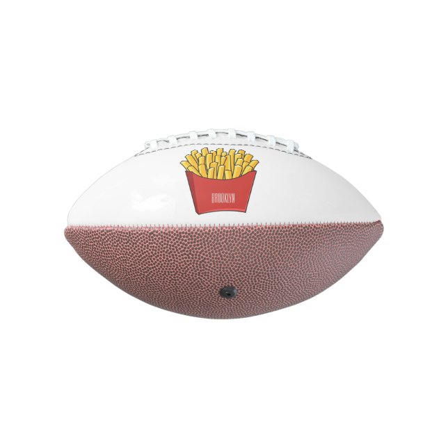 French fries cartoon illustration american football (Rotated 270)