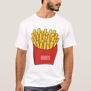 French fries cartoon illustration T-Shirt