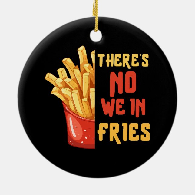 French-fries Ceramic Tree Decoration (Back)